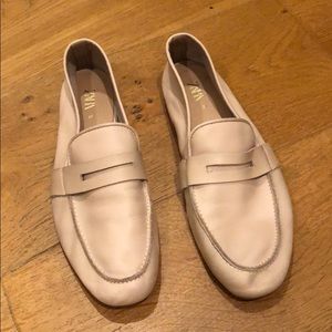 Zara leather loafers